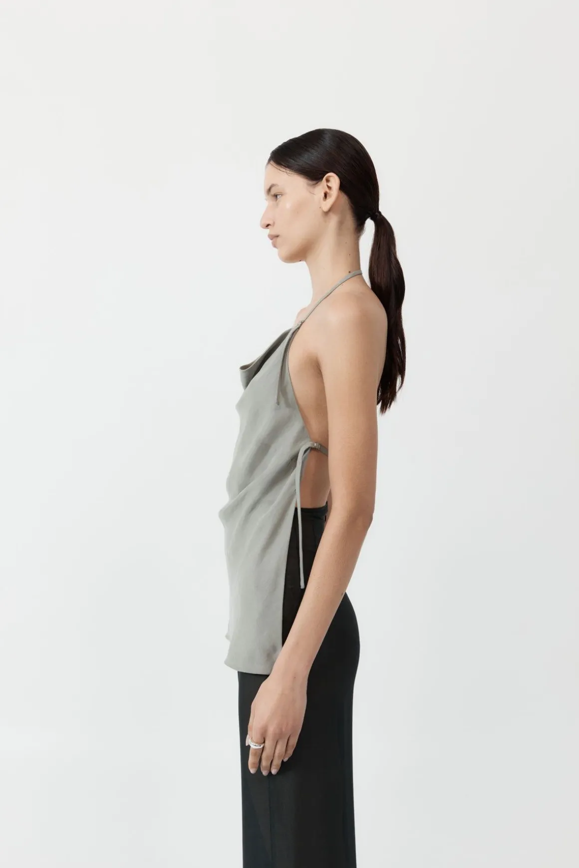 St. Agni Adjustable Strap Top - Shadow