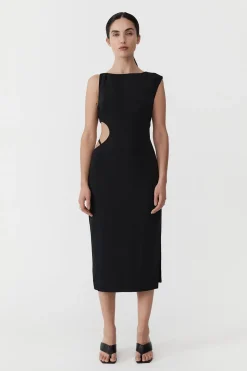 St. Agni Arc Cut Out Dress - Black