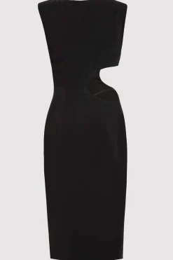 St. Agni Arc Cut Out Dress - Black
