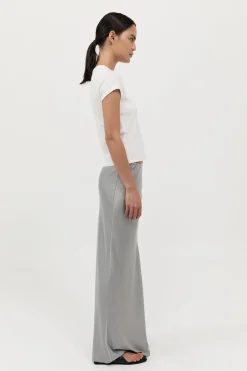 St. Agni Bias Slip Skirt - Silver