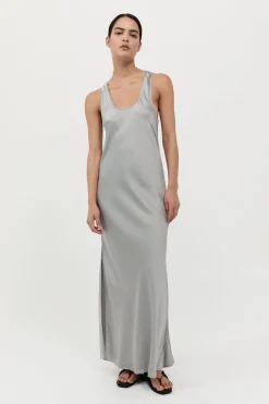 St. Agni Bias Tank Dress - Silver