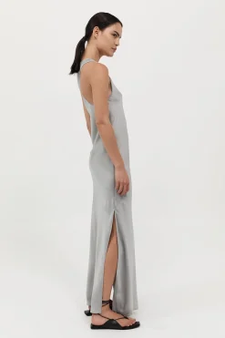 St. Agni Bias Tank Dress - Silver