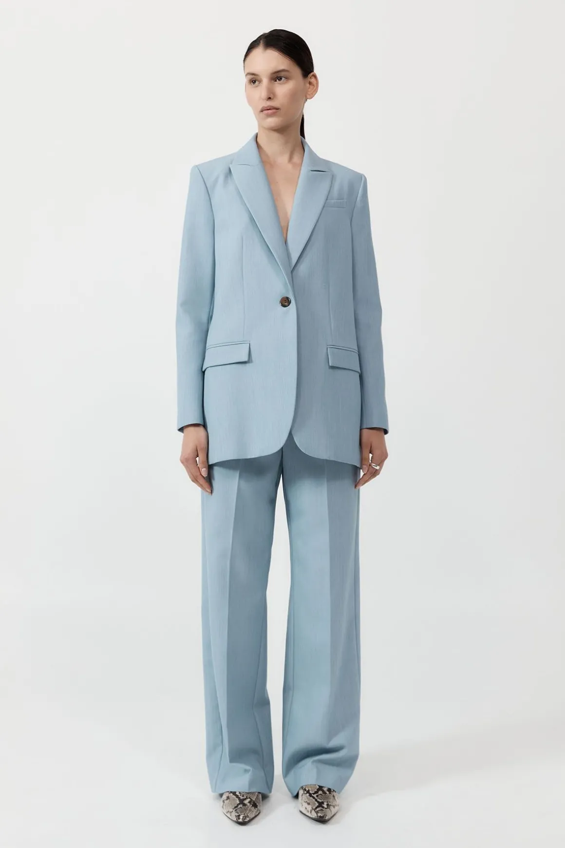 St. Agni Carter Trousers - Stone Blue