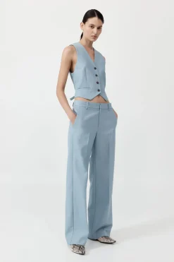 St. Agni Carter Vest - Stone Blue