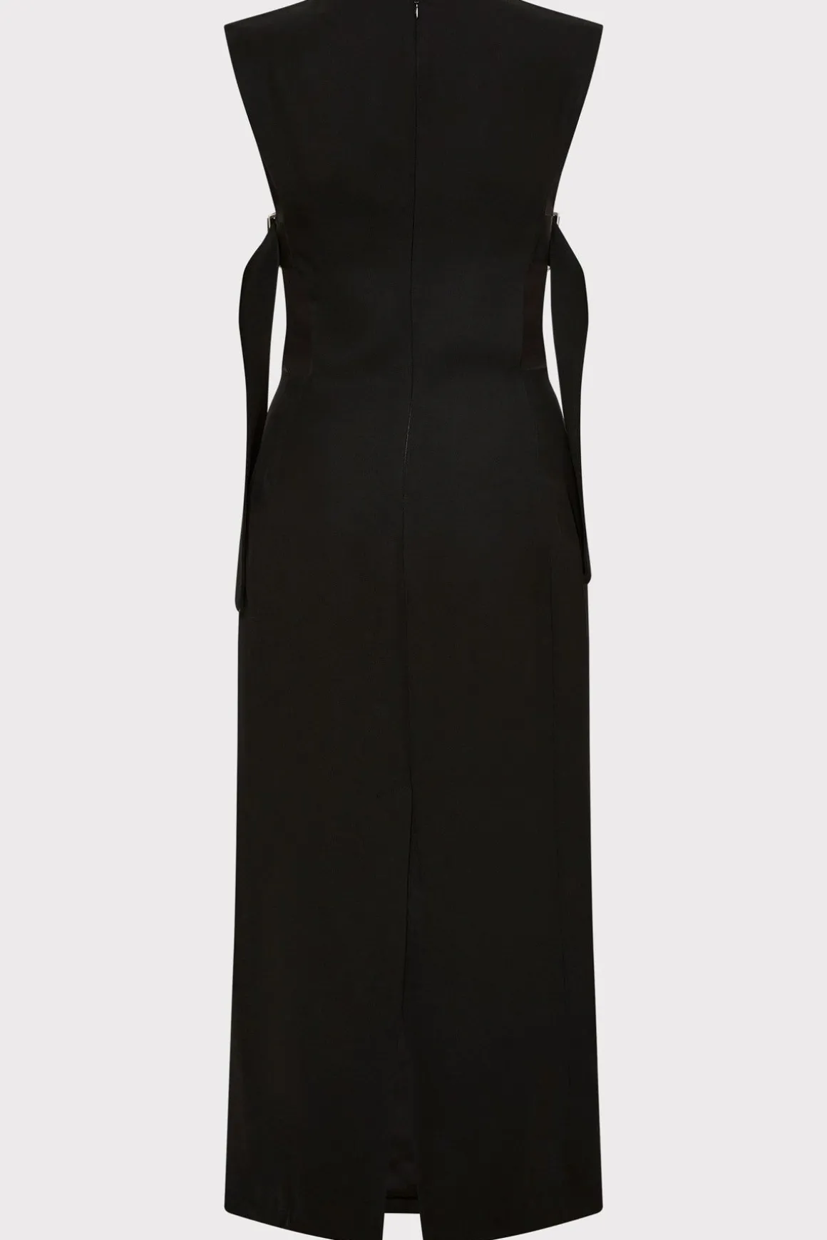 St. Agni Classic Side Detail Dress - Black