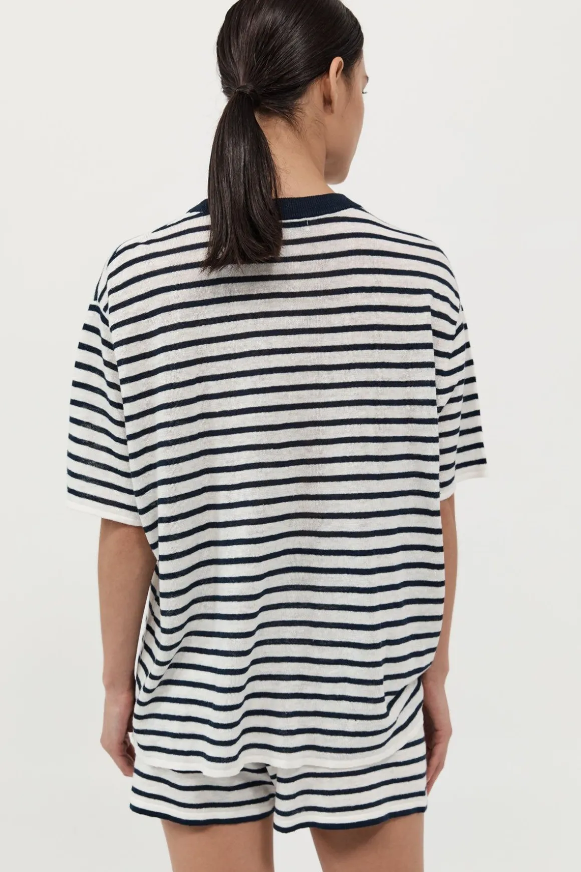 St. Agni Copain Knit Shorts - Brenton Stripe