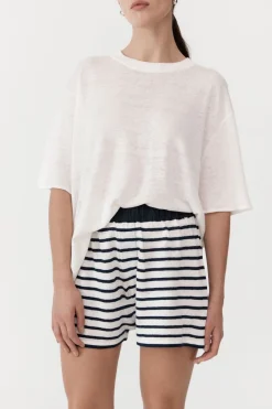 St. Agni Copain Knit Shorts - Brenton Stripe