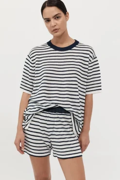 St. Agni Copain Knit Shorts - Brenton Stripe