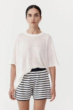 St. Agni Copain Knit Tee - Off White