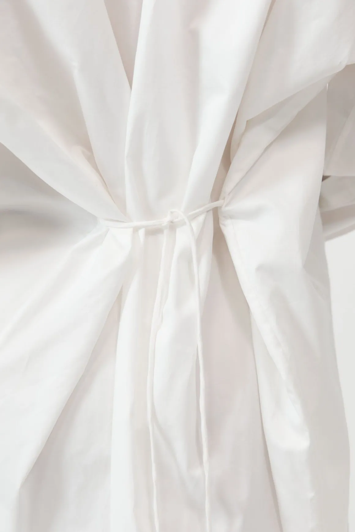 St. Agni Cotton Oversized Shirt Dress - White