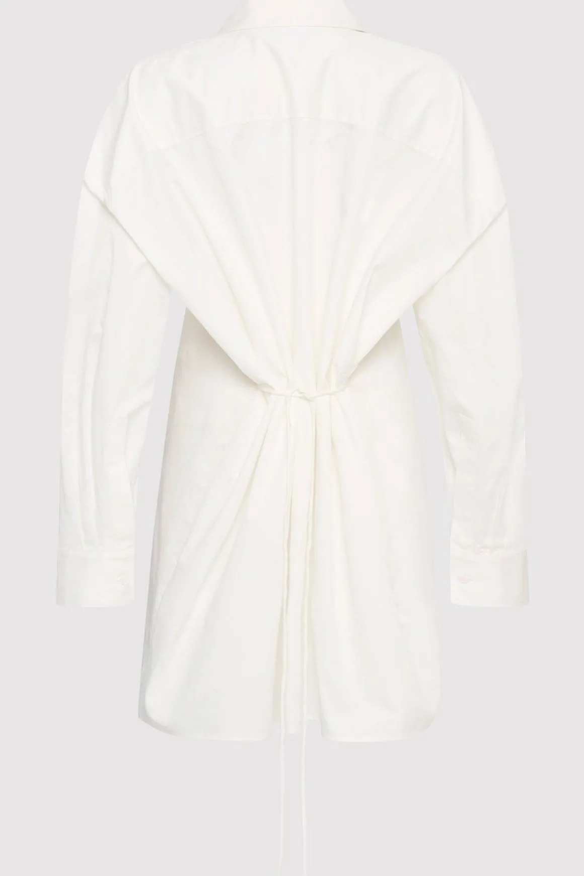 St. Agni Cotton Oversized Shirt Dress - White