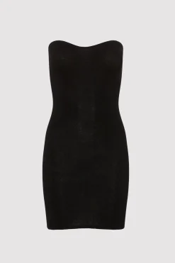 St. Agni Curve Knit Mini Dress - Black