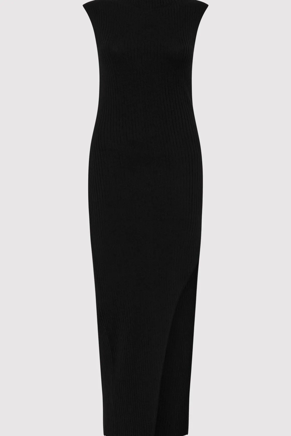 St. Agni Cut Away Knit Dress - Black