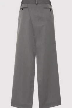 St. Agni Deconstructed Waist Maxi Skirt - Pewter Grey