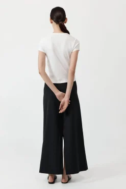 St. Agni Deconstructed Waist Maxi Skirt - Black