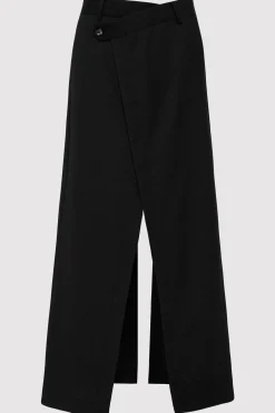 St. Agni Deconstructed Waist Maxi Skirt - Black