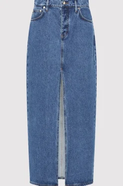 St. Agni Denim Maxi Skirt - Denim Blue