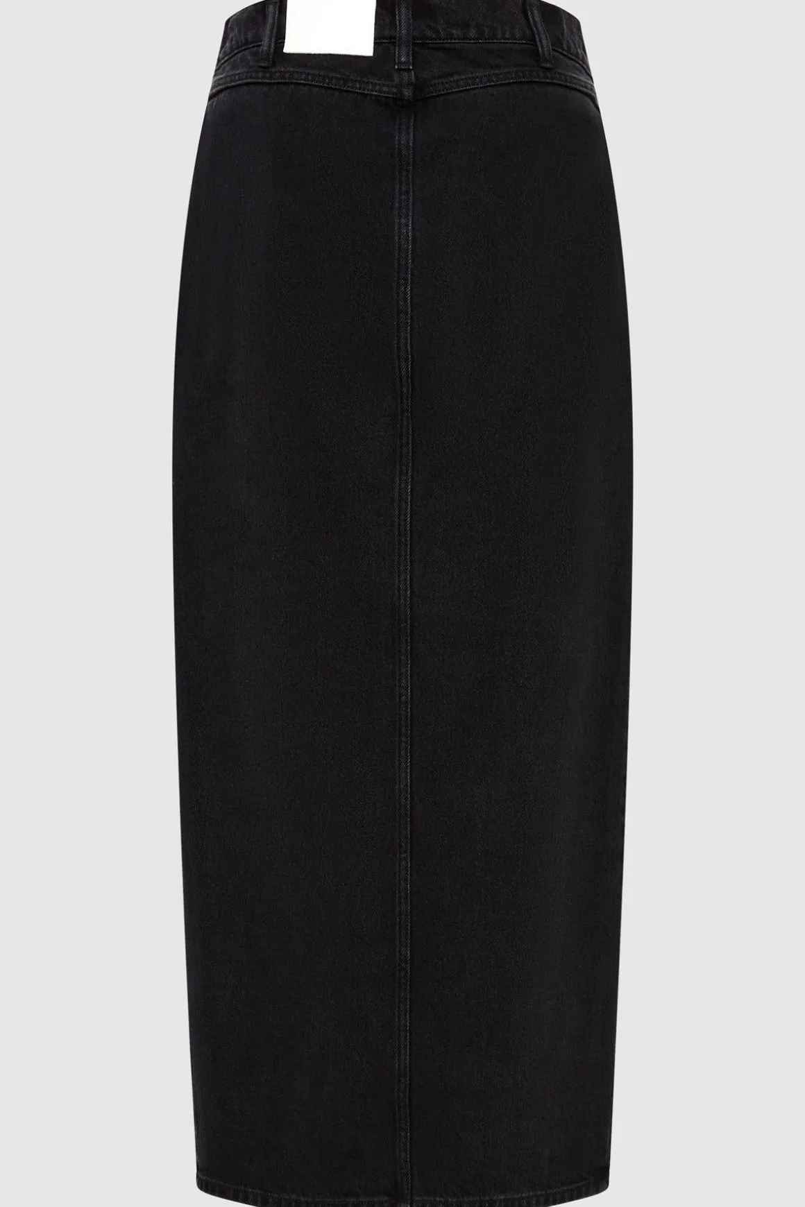 St. Agni Denim Maxi Skirt - Washed Black