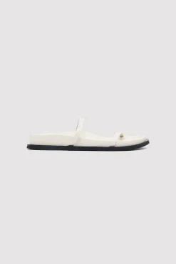 St. Agni Fine Strap Slide - Cool White