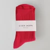 St. Agni Her Socks - Classic Red - By Le Bon