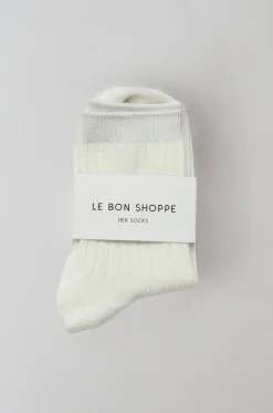 St. Agni Her Socks - White - By Le Bon