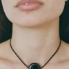 St. Agni Heures Necklace - Black - By Ayllón