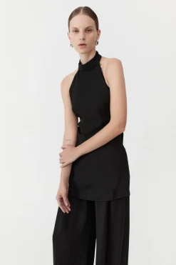 St. Agni High Neck Tunic - Black