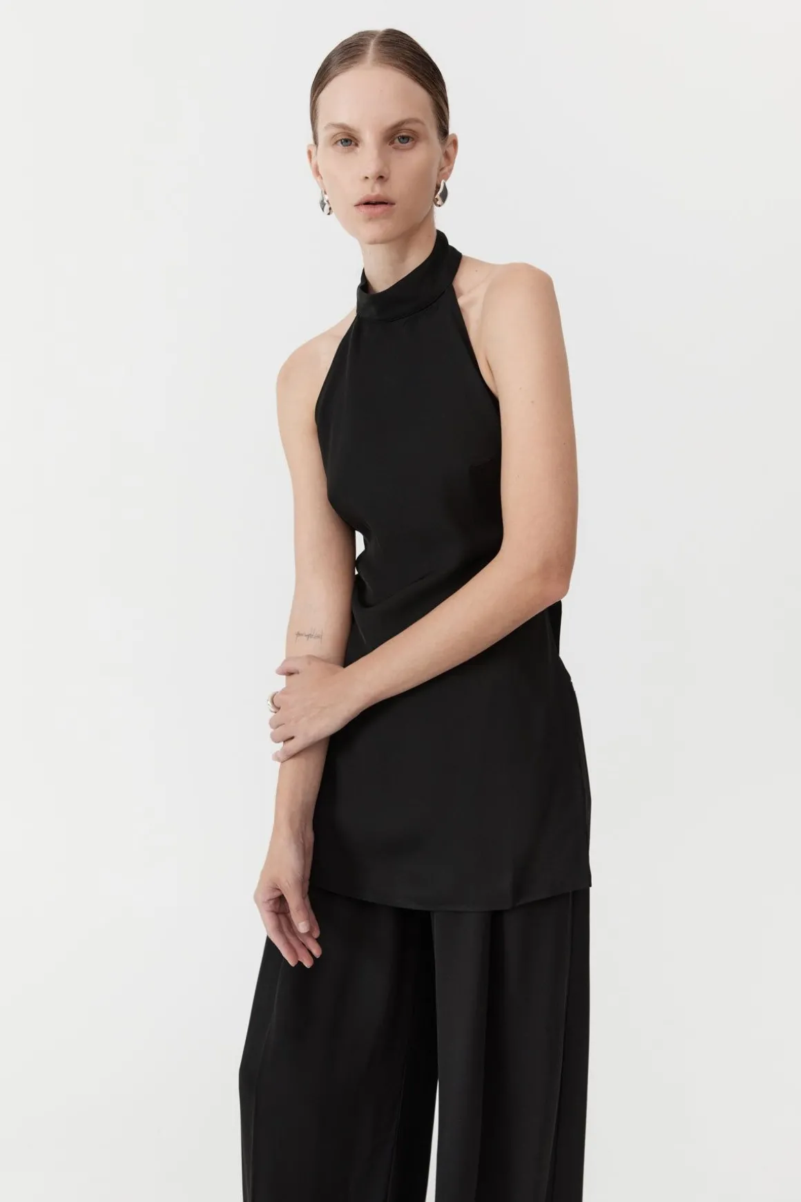 St. Agni High Neck Tunic - Black