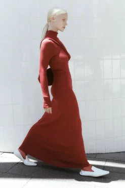 St. Agni Jersey Maxi Dress - Rouge