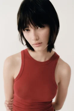 St. Agni Jersey Tank - Rouge