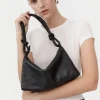 St. Agni Knotted Baguette Bag - Black
