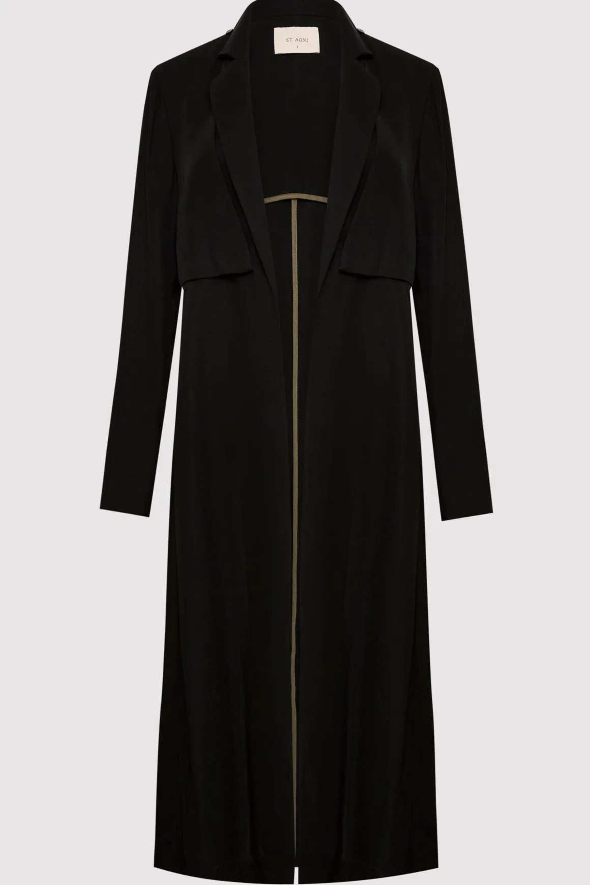 St. Agni Layered Summer Trench - Black