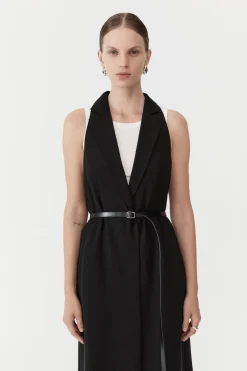 St. Agni Layered Summer Trench - Black