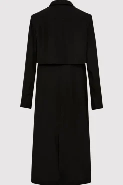 St. Agni Layered Summer Trench - Black