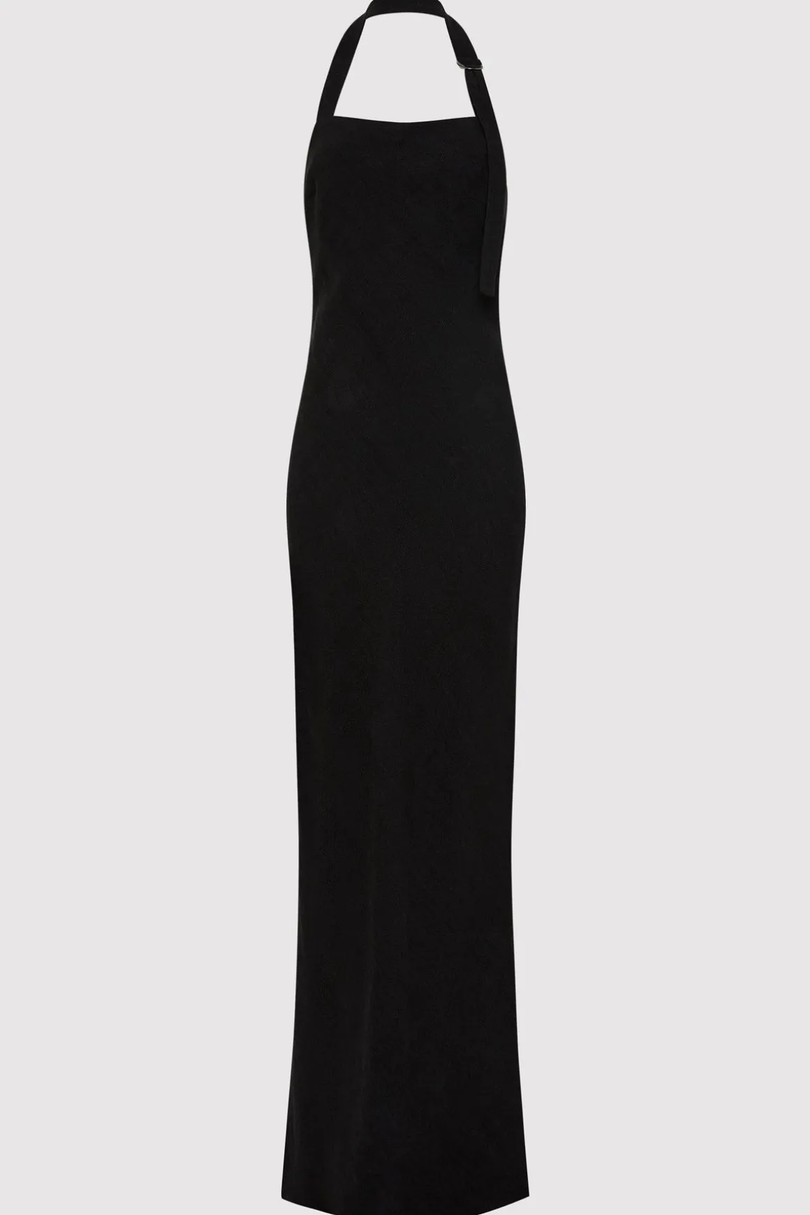 St. Agni Linen Bias Maxi Dress - Black