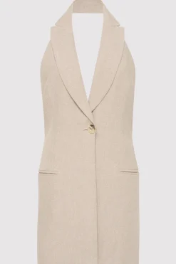St. Agni Linen Helm Vest - Natural