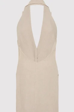 St. Agni Linen Helm Vest - Natural