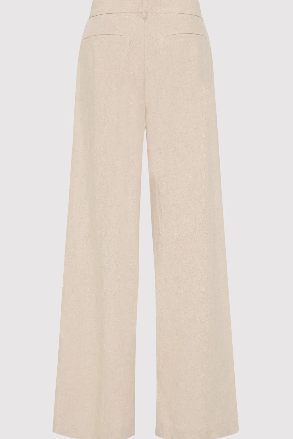 St. Agni Linen Overlap Waist Trousers - Natural