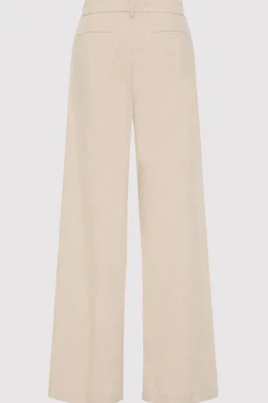 St. Agni Linen Overlap Waist Trousers - Natural