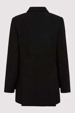 St. Agni Linen Split Sleeve Blazer - Black