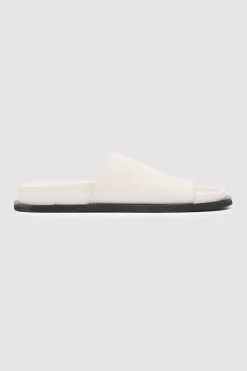 St. Agni Loe Suede Slide - Cool White