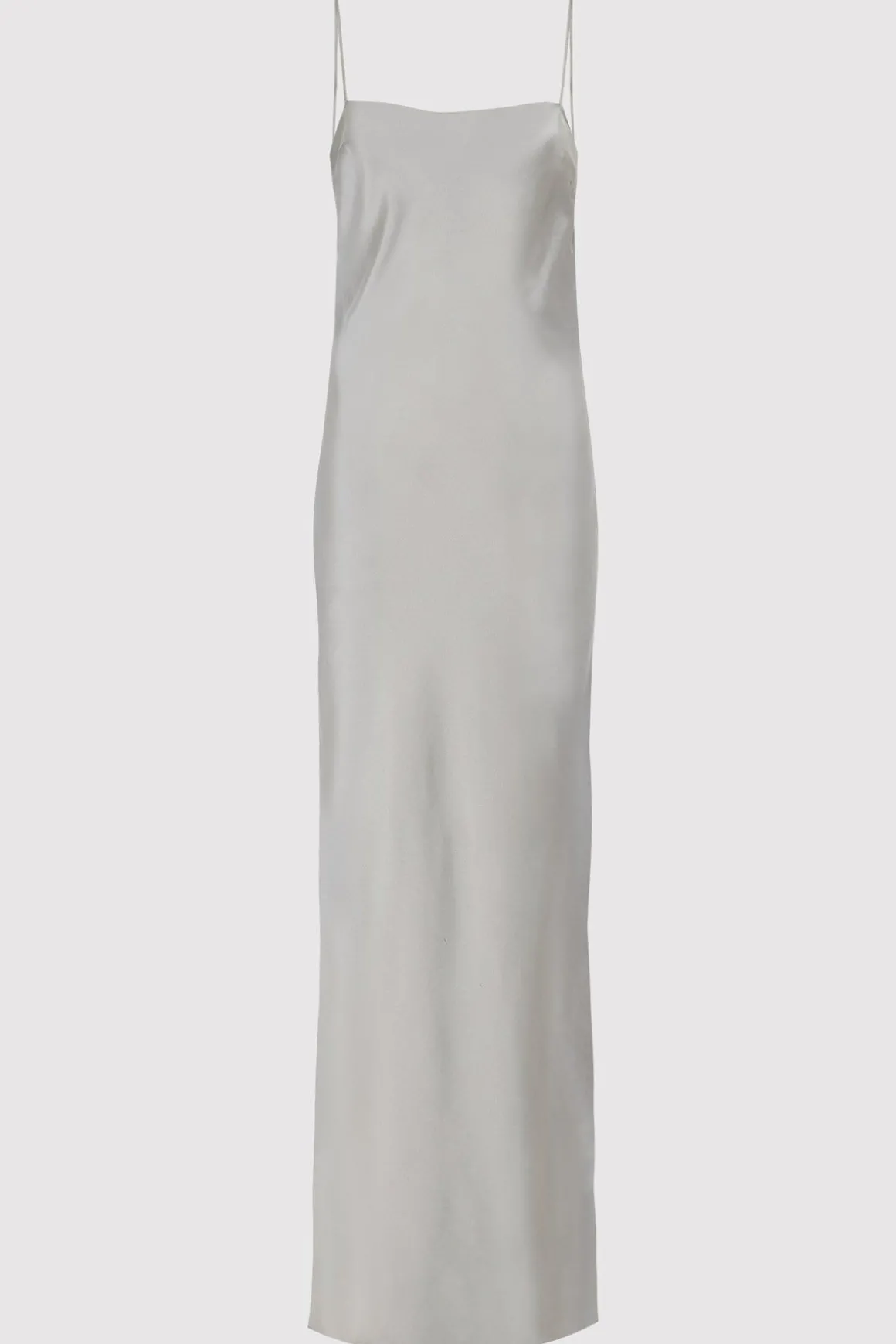 St. Agni Low Back Slip Dress - Silver
