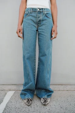 St. Agni Low Rise Jeans - Denim Blue