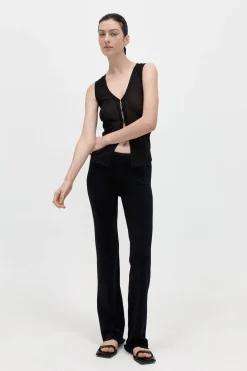 St. Agni Low Waist Knit Pants - Black