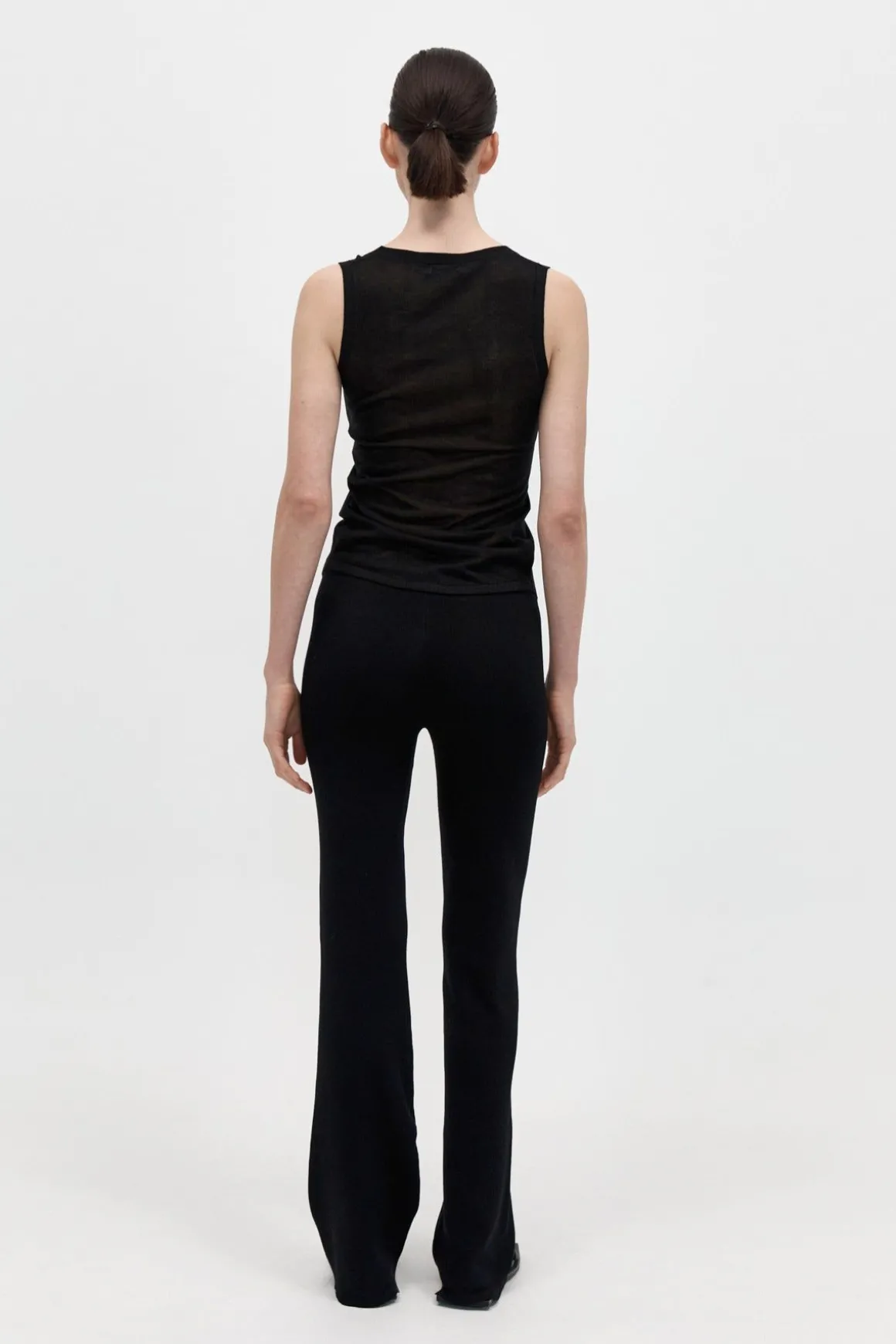 St. Agni Low Waist Knit Pants - Black