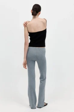 St. Agni Low Waist Knit Pants - Grey Marle
