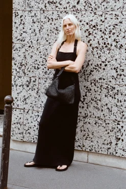 St. Agni Macrame Shoulder Bag - Black