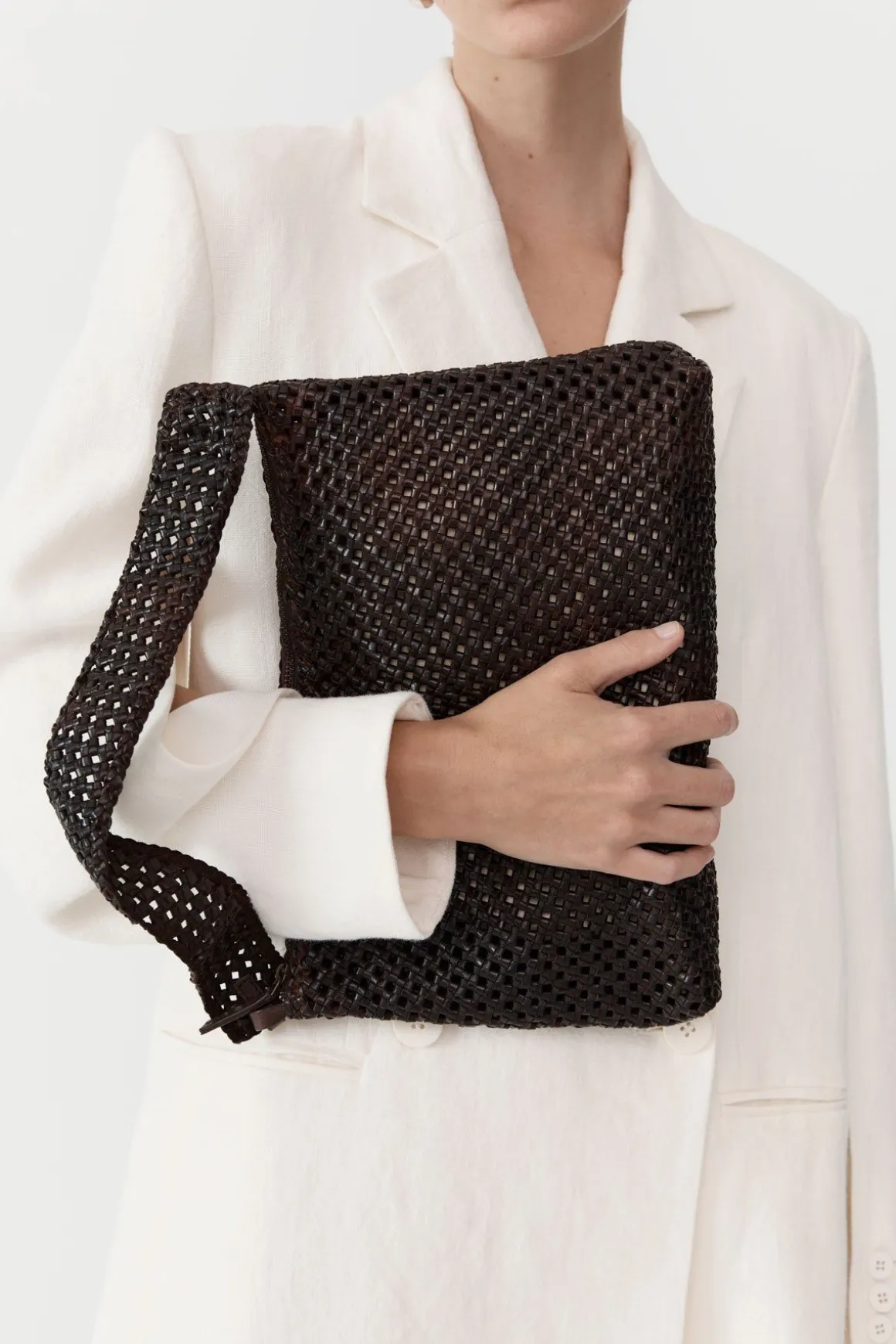 St. Agni Macrame Shoulder Bag - Chocolate