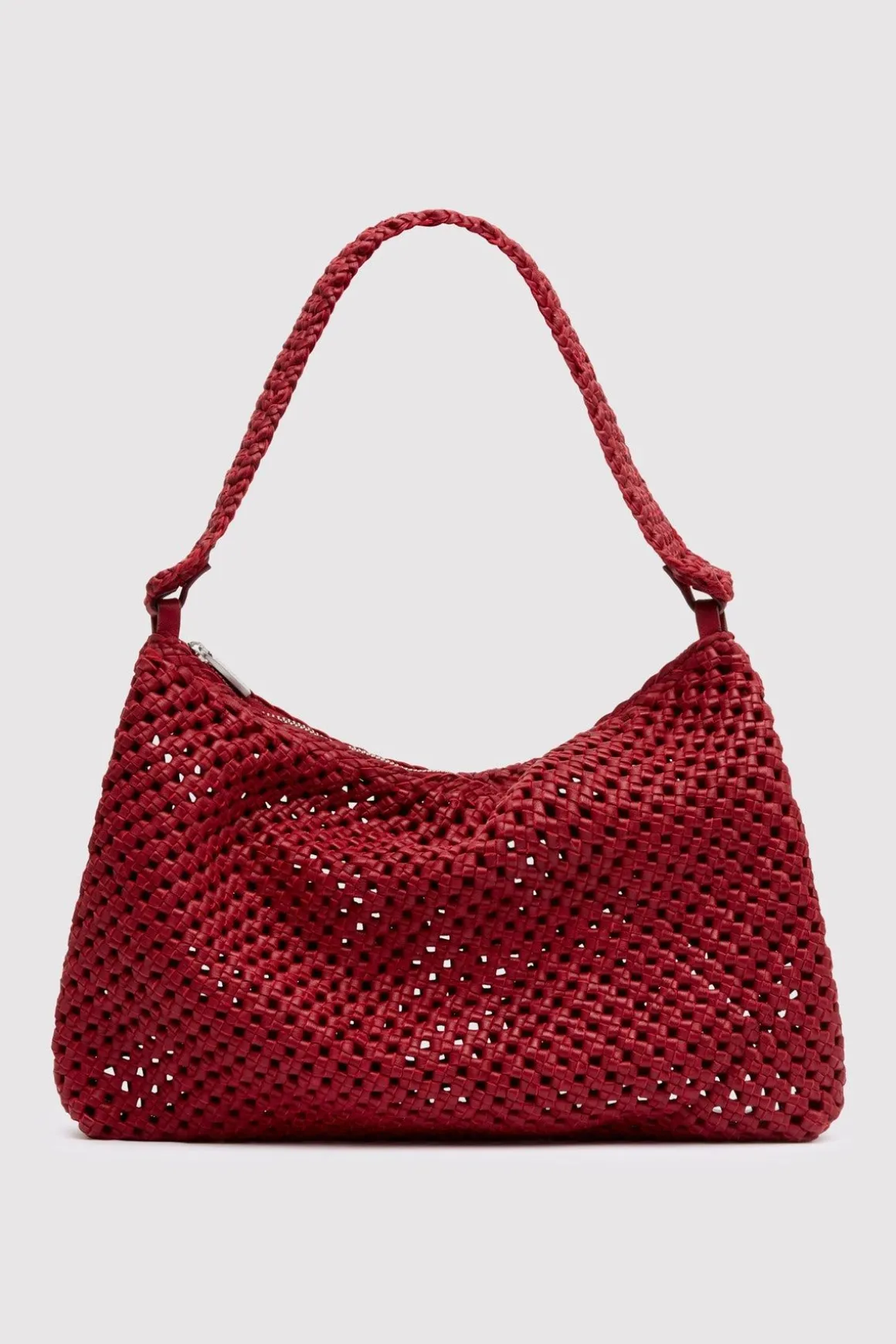 St. Agni Macrame Shoulder Bag - Rouge