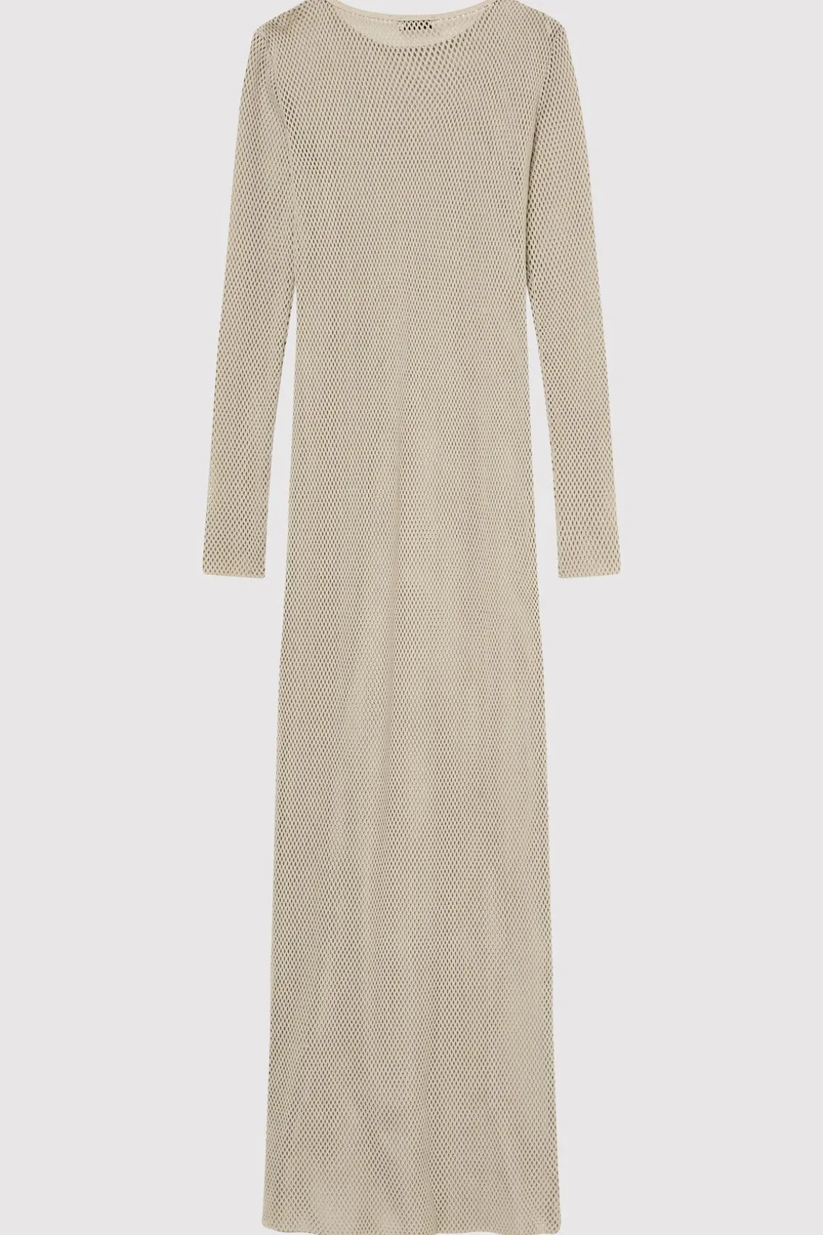 St. Agni Mesh Long Sleeve Dress - Aloe